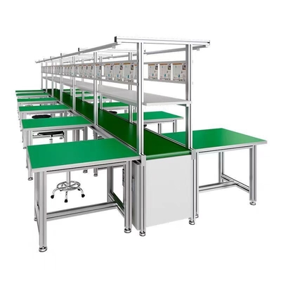 Industriële assemblagelijnmachine met verstelbare hoogte Elektronische productiemachinerie