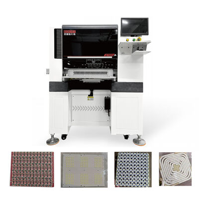 High Speed 60000CPH Pick and Place Machine with Independent Camera Motor and Three Section Track Transmission for PCB Assembly