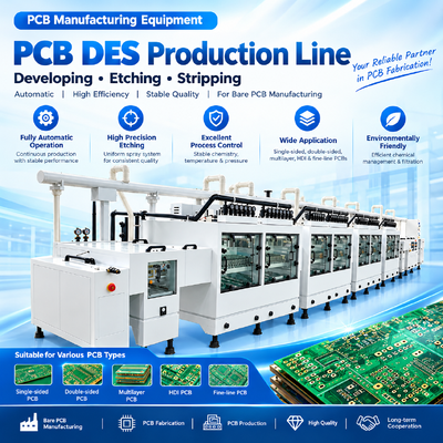 Automatic PCB DES Line for High Production Efficiency and Fine-Line PCB Manufacturing with Inline Continuous Production