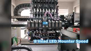 8 Head LED PCB Pick Place Machine Speed Accuracy